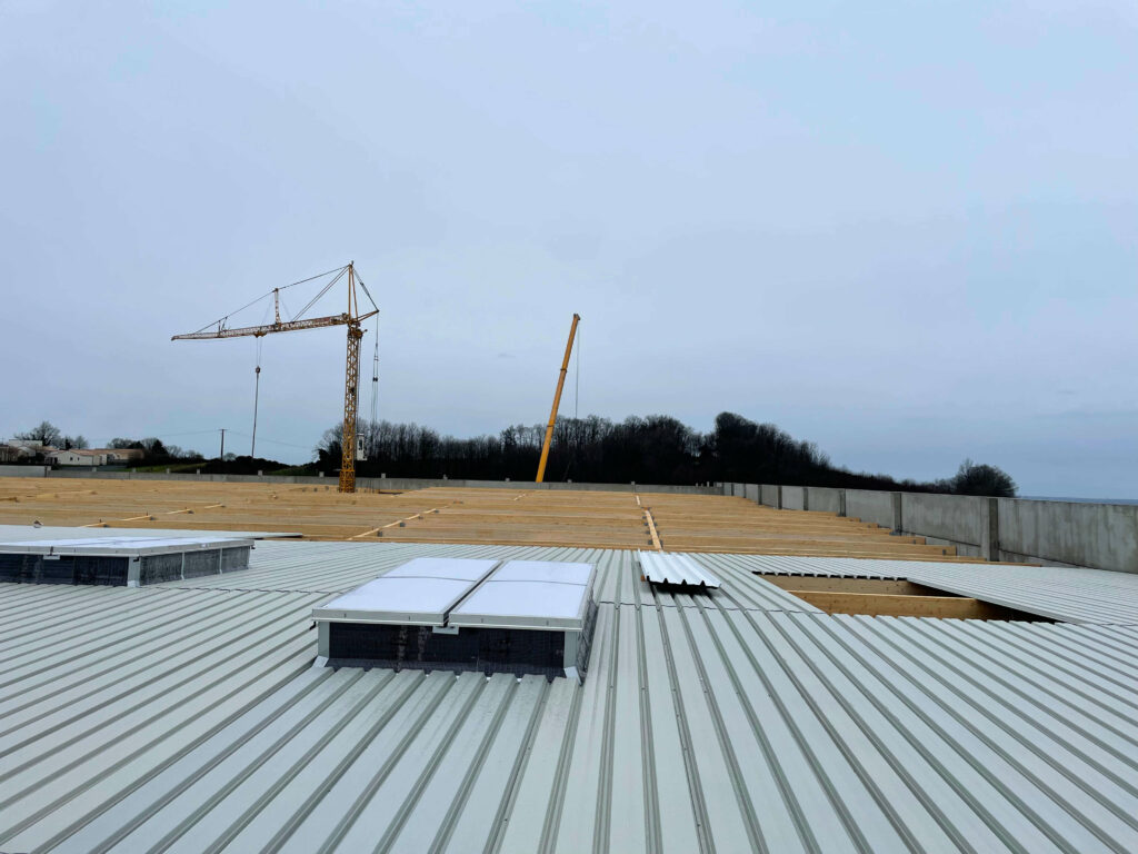 Chantier Meubles Girardeau mixité bois et métal